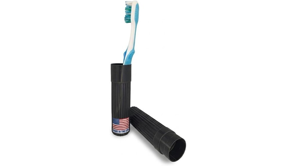 Ventilated Toothbrush Travel Cases That Dry Fast 4 ventilated black toothbrush holder