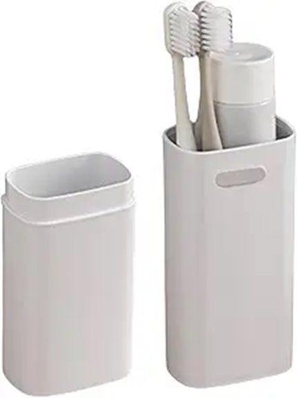Top Toothbrush Cases That Actually Dry with Ventilation Designs 12 ventilated compact white case