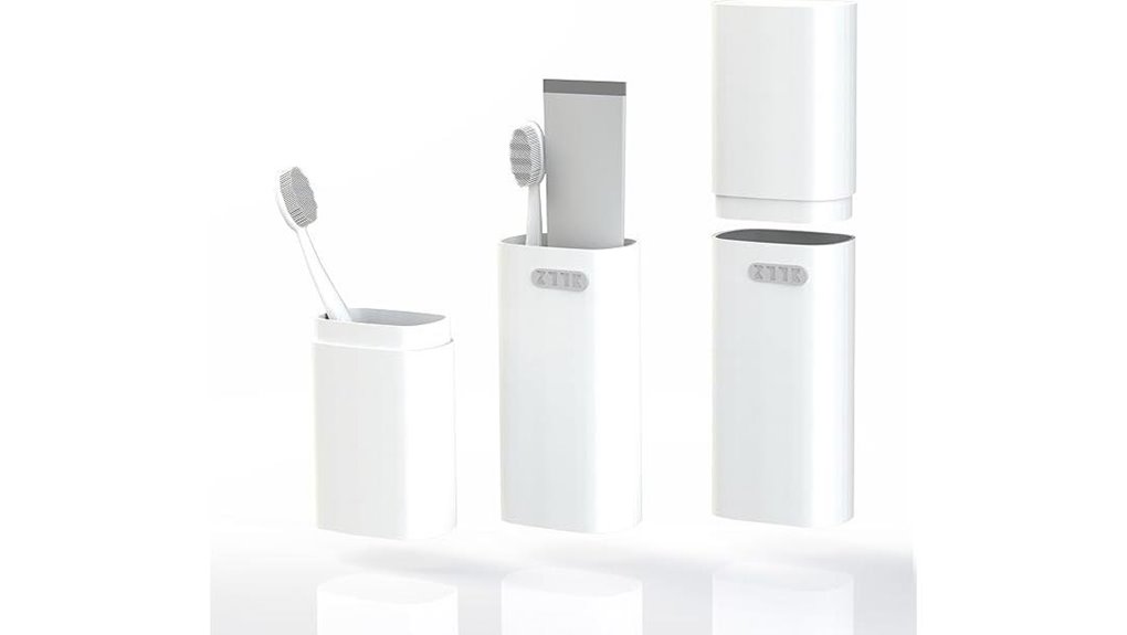 Travel Toothbrush Cases That Ventilate Properly Stay Dry 11 ventilated compact white case