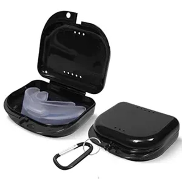 Vented, Crush‑Resistant Mouthguard Cases for Traveling 3 ventilated odorless retainer case