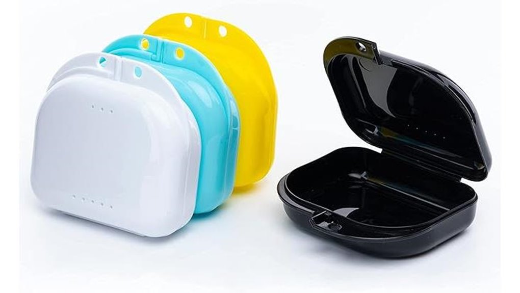Vented, Crush‑Resistant Mouthguard Cases for Traveling 7 ventilated snap lock retainer