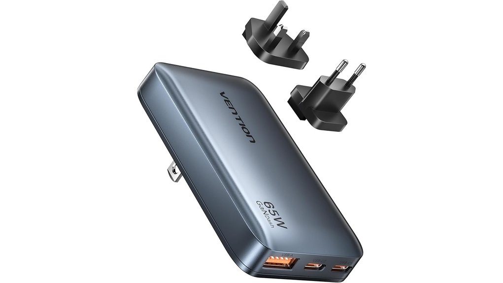 Top USB‑C GaN Chargers with EU/UK/US Plug Set (Modular) 3 vention 65w usb c charger