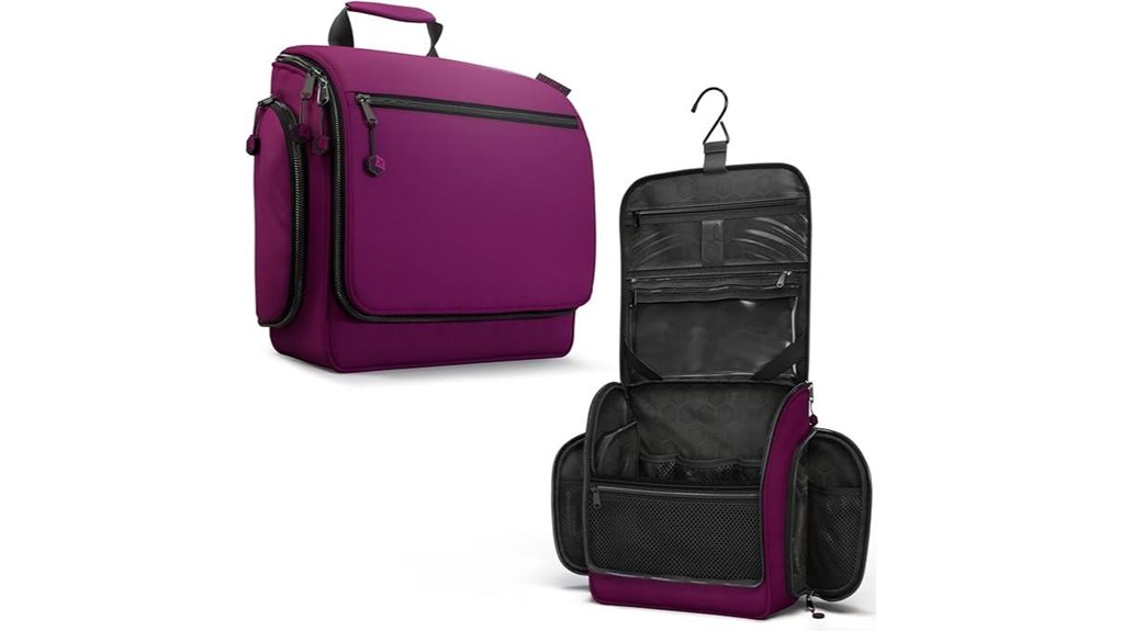 Best Hanging Toiletry Bags with Detachable Liquids Pouches 14 venture 18 compartment tsa pouch