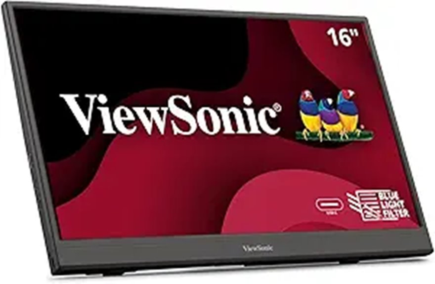 Portable Monitor (Thin, USB‑C) That Makes Your Workspace Chic 5 viewsonic 16 fhd usb c