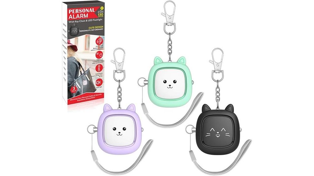 The Best Personal Safety Alarms for Easy Pull Travel 9 vigoroad led siren keychains
