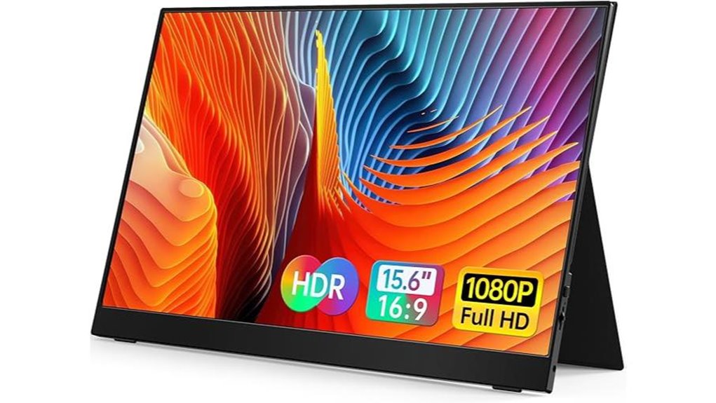 Portable Monitor (Thin, USB‑C) That Makes Your Workspace Chic 15 vilva 15 6 1080p speaker