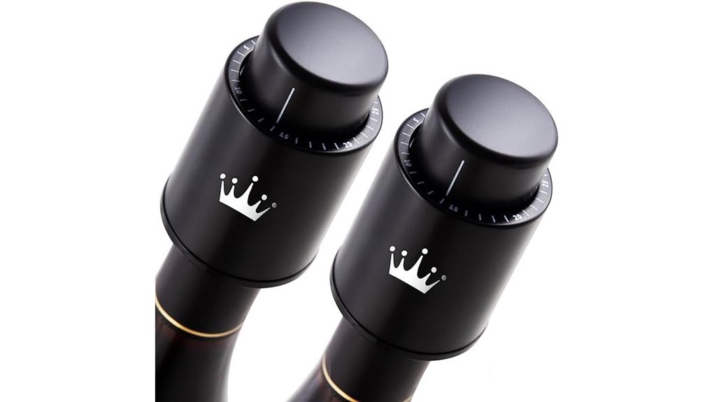 Best Vacuum Wine Stopper Set You Can Trust 2 vinabon 2 pack vacuum stoppers