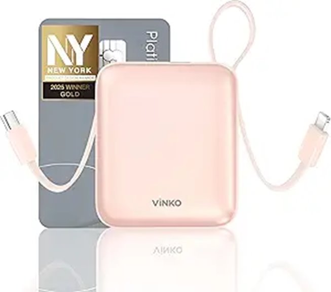Top Pocketable Ultralight Power Banks for Day Tours 9 vinko 10000mah built in cables