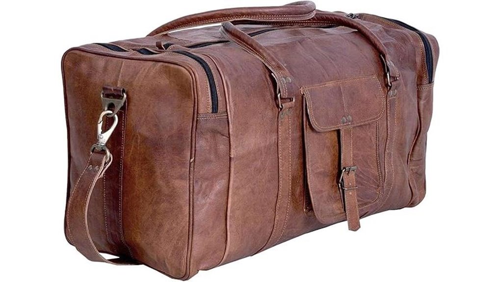 Top Leather Duffle Bags Worth a Trip 14 vintage 21 inch leather duffel