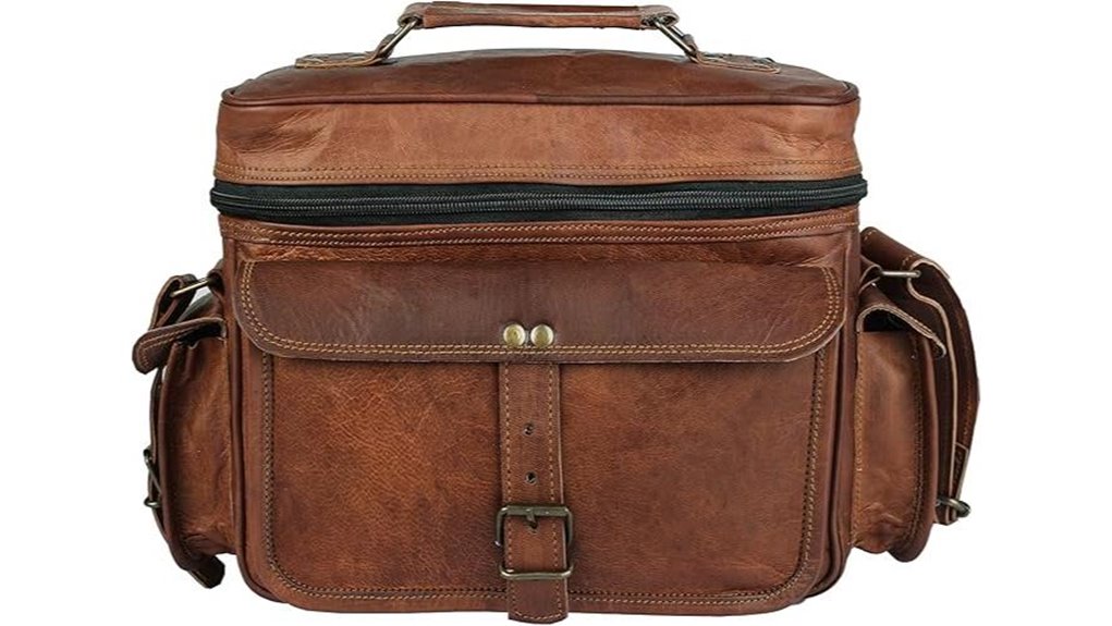 Travel Satchels With Padded Camera Inserts Secure Your Gear 15 vintage leather dslr messenger