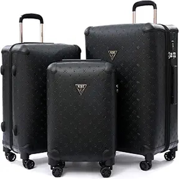 vintage pu leather spinner trio
