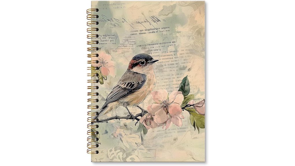 vintage retro bird spiral