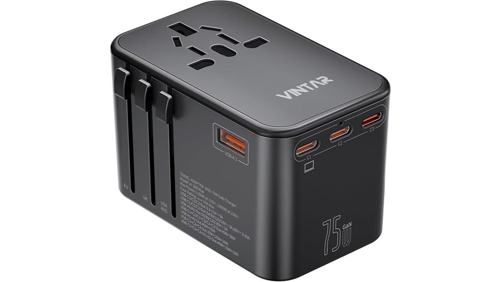 vintar 75w gan 5 port