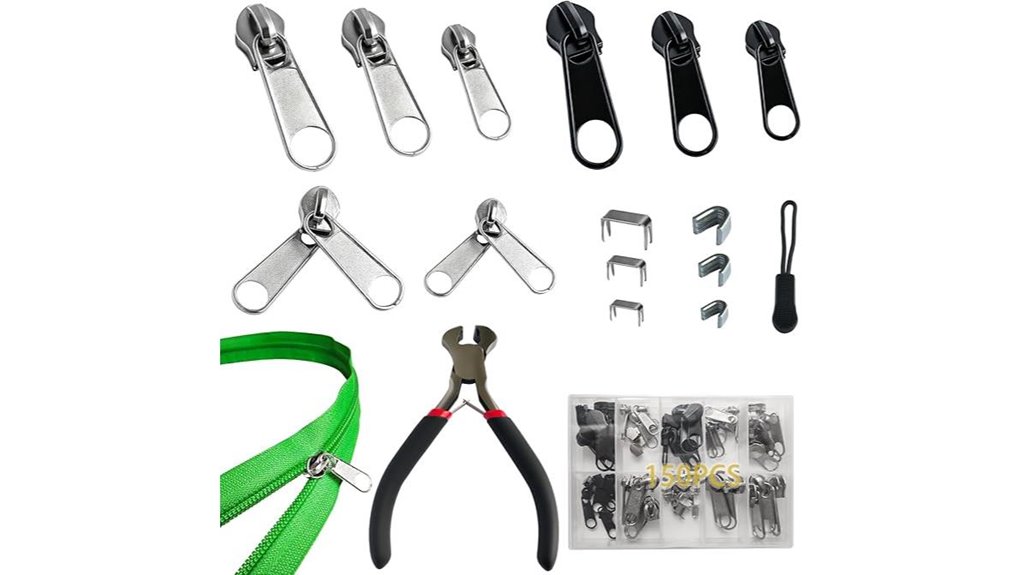 Travel Repair Kits for Bags and Zippers (Screws, Clips, Fixes) 12 vintrex 150 piece zipper pull