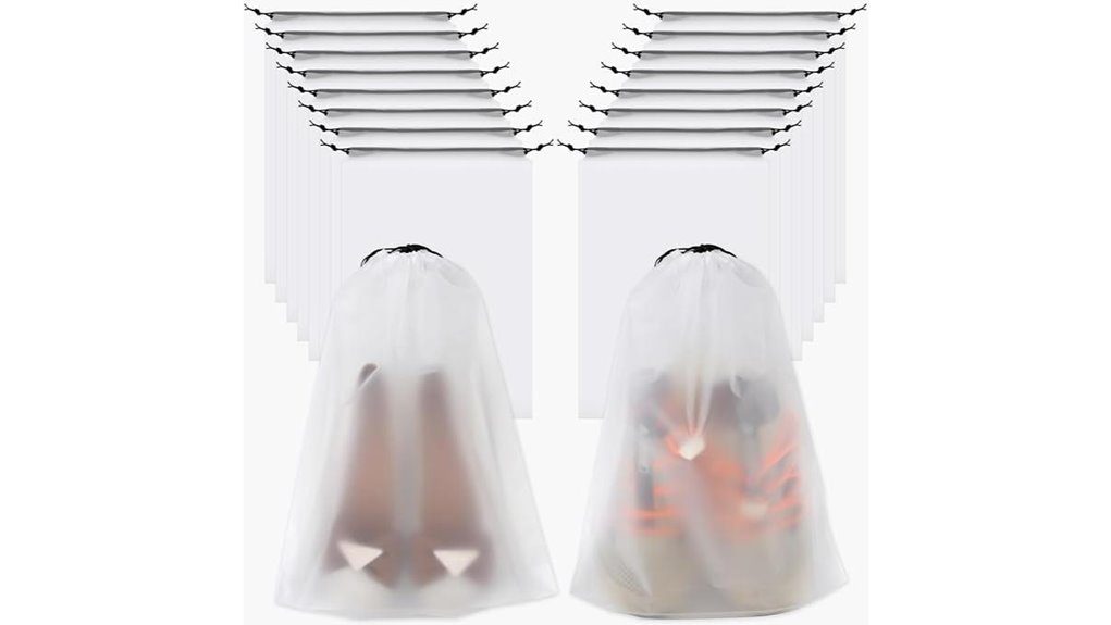 Essential Shoe Bags for Travel: Ventilated vs Waterproof 10 vivinin 18 pack shoe bags