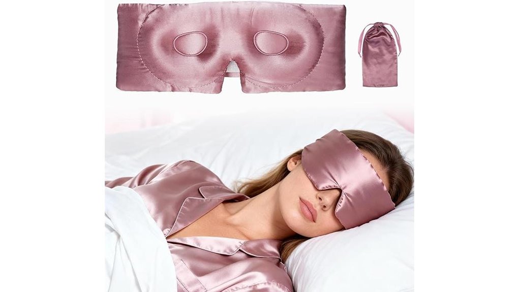 Best Sleep Masks with Adjustable Eye Cups (No Lash Crush) 11 vocoste silk sleep mask