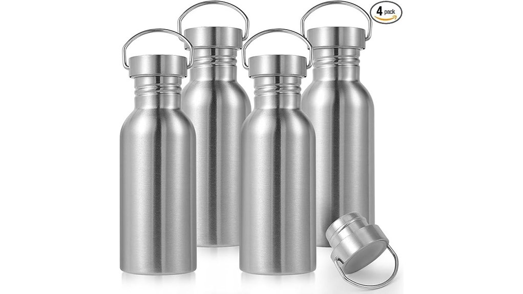 Travel Water Bottles: Stainless Steel vs Plastic vs Glass 5 volhoply 20oz stainless bottles