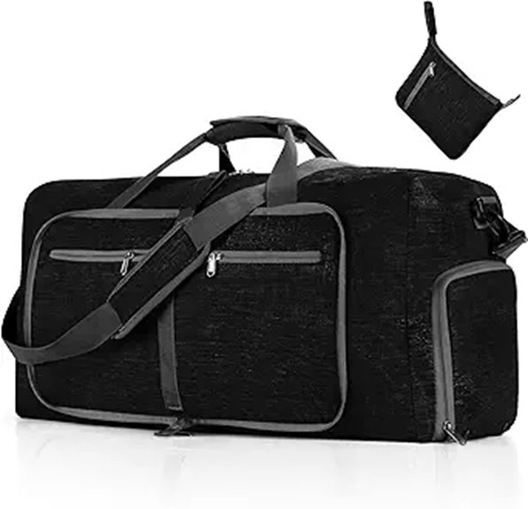 Best Foldable Travel Duffels With End Shoe Pockets 4 vomgomfom foldable duffle bag