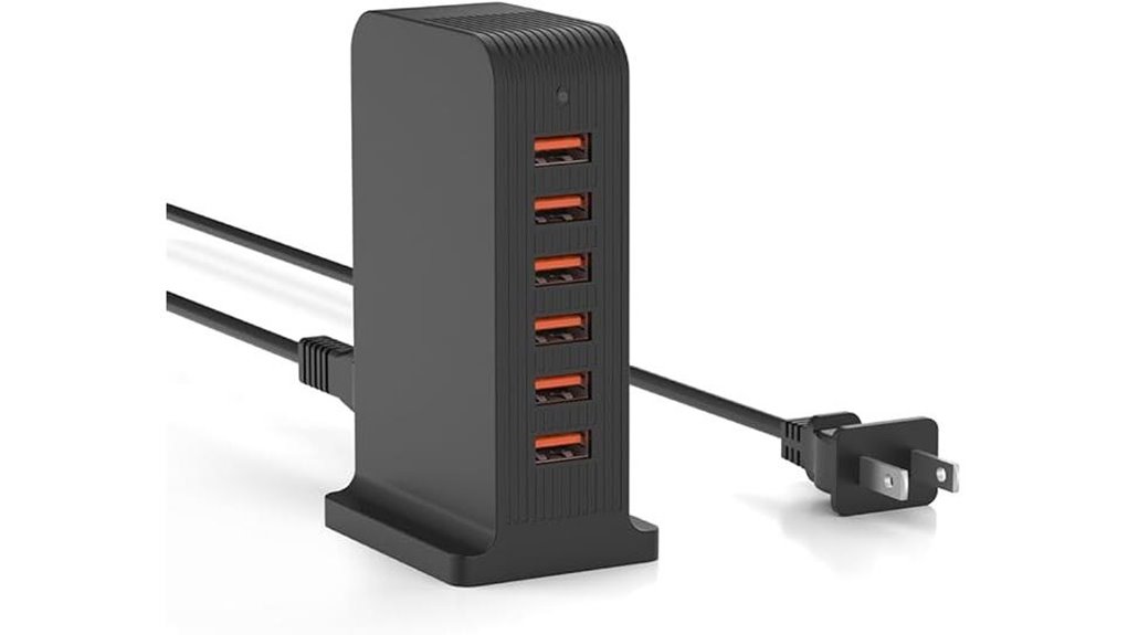 Bedside Charging Station (Multi-USB): Power Up Conveniently 7 vpsun six port 50w usb