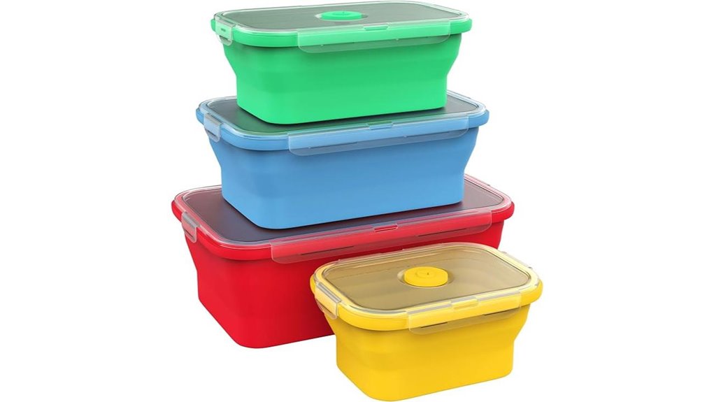Collapsible Food Containers for Travel That Are Microwave Safe 10 vremi collapsible bpa free containers