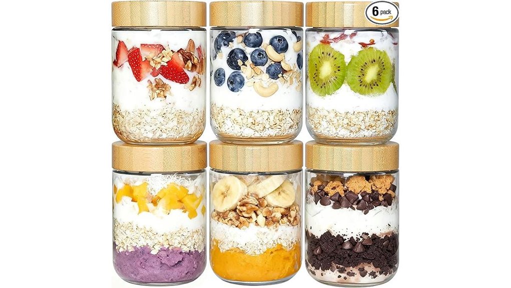 Leakproof Snack Jar (Wide Mouth): The Ultimate Snack Keeper 5 vtopmart 6 pack 16oz glass