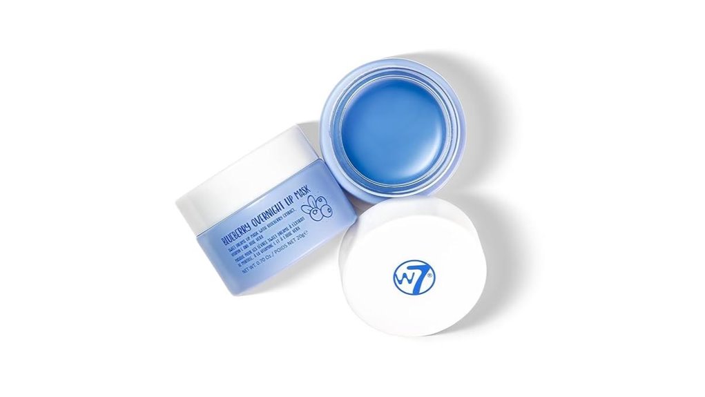 Top Lip Sleeping Mask (Mini Jar) for Overnight Hydration 7 w7 sweet blueberry lipmask