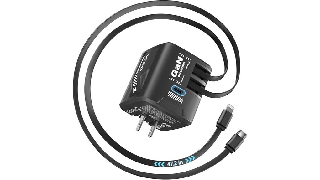 Best GaN Chargers With Retractable Plug (Compact) For Travel 14 w o 60w charger