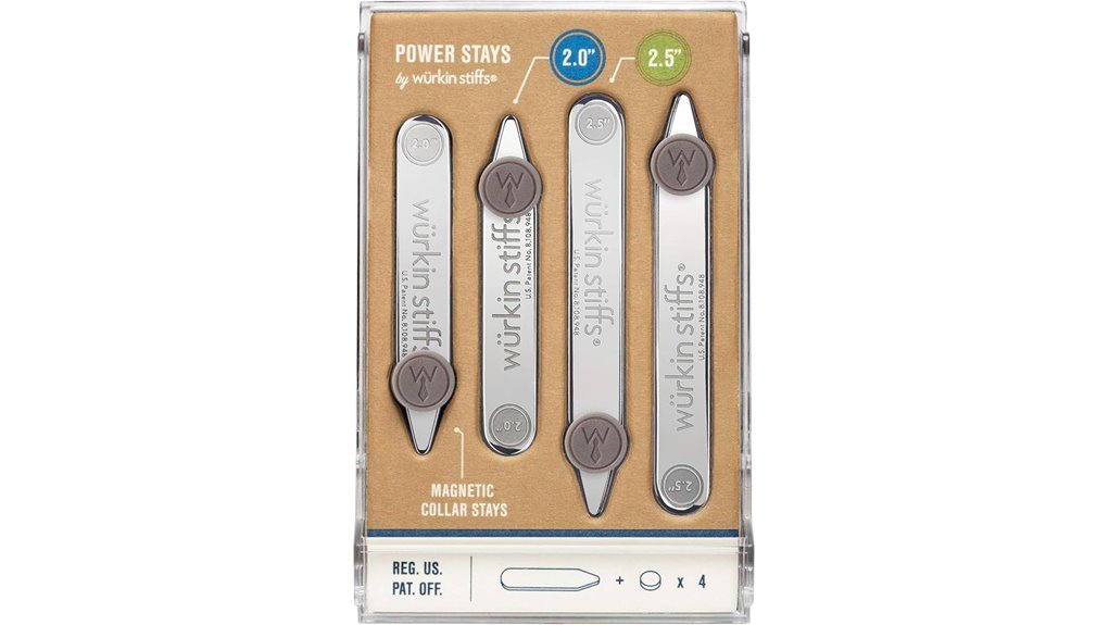 Collar Stays (Metal Travel Set) That Keep Your Shirts Crisp 7 w rkin 2 pack metal stays