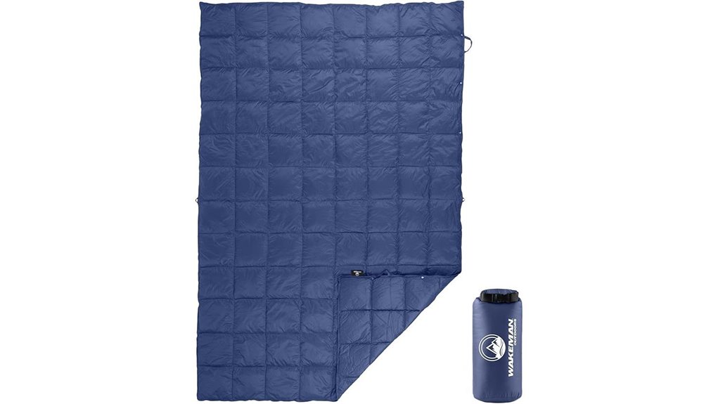 Packable Travel Blanket With Sleeves (Wearable) For Flights 12 wakeman ultra light packable blue