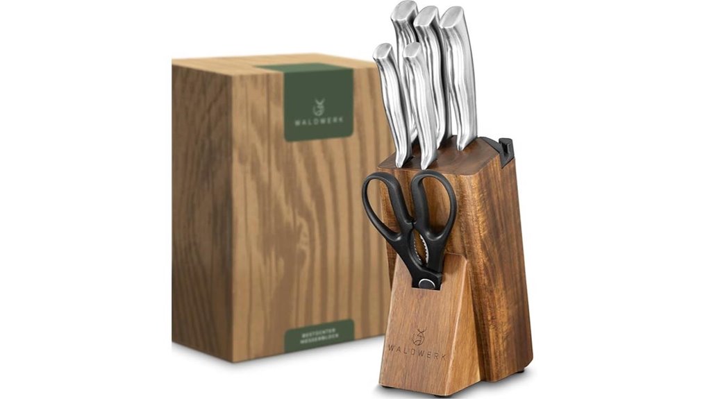 waldwerk 7 piece knife block