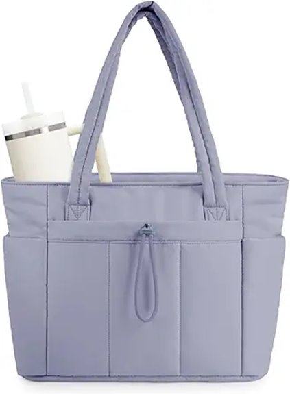 wandering nature puffer tote