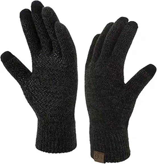 warm anti slip touchscreen gloves