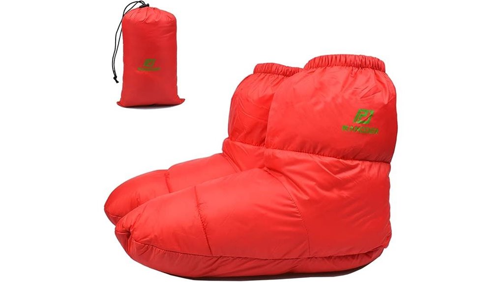 Down Booties (Hut Slippers): Cozy Comforts for Every Camper 5 warm down bootie socks