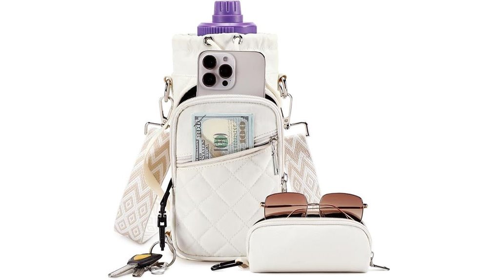 water bottle crossbody carrier