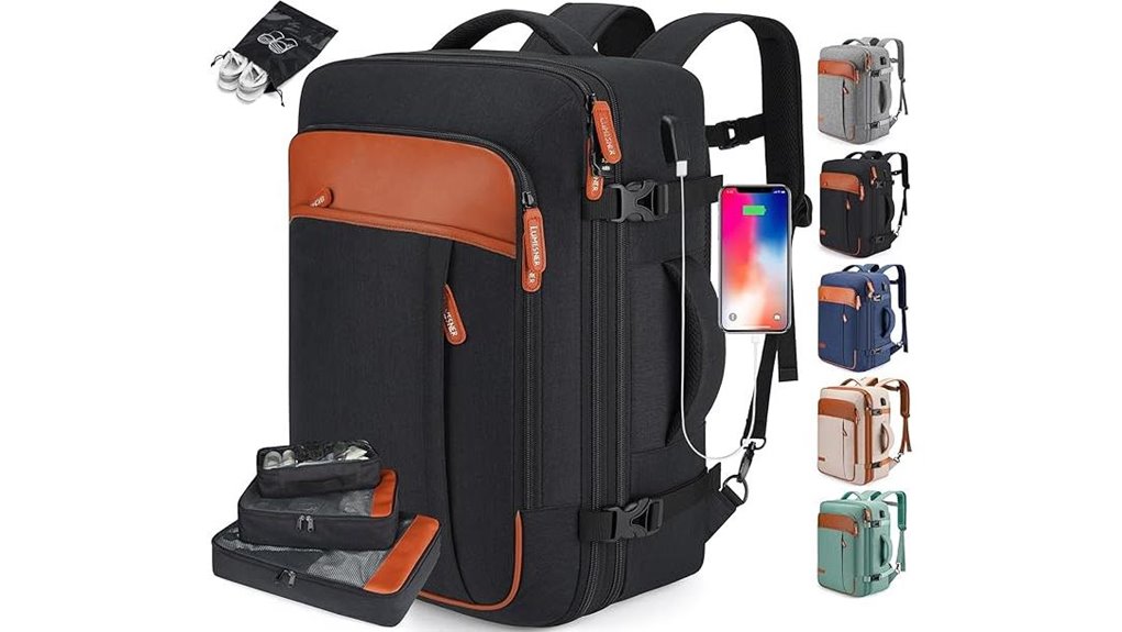 Best Carry‑On Backpacks with Built‑In Packing Cube System 11 water resistant anti theft 42l backpack