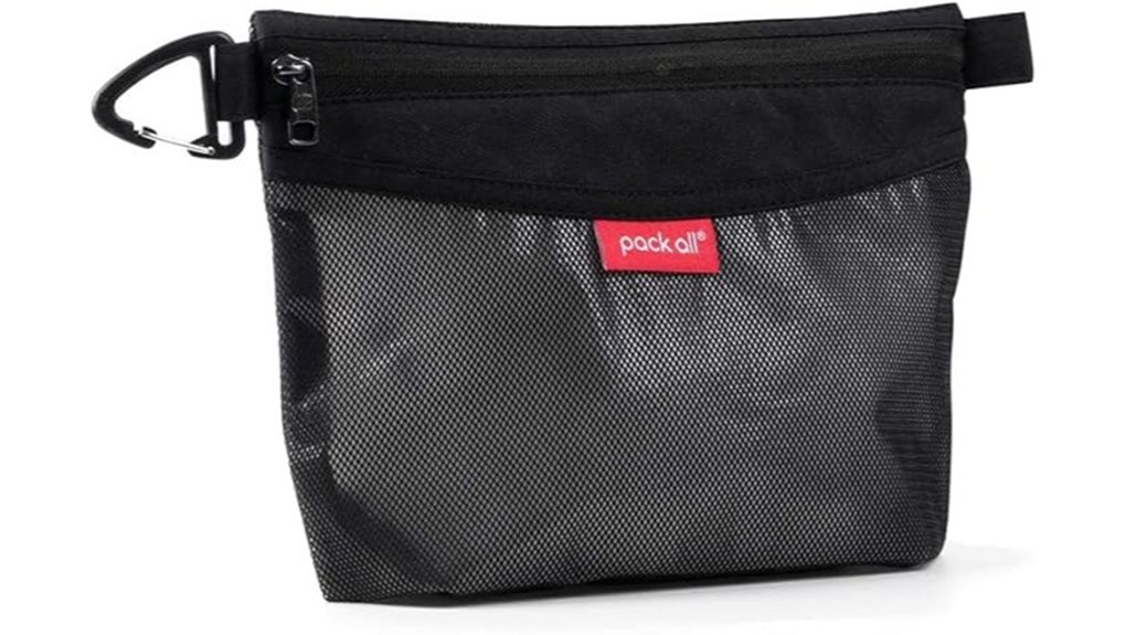 Best Travel Pouches for Tiny Treasures: Zip or Drawstring 6 water resistant black mesh zipper