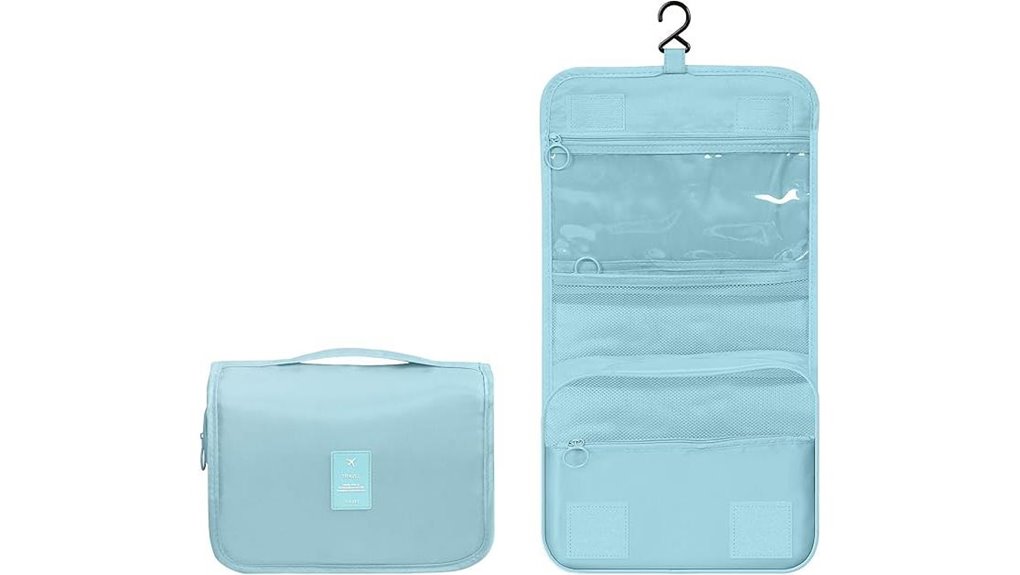 Hooked Toiletry Bags That Fit Tiny Bathrooms Like Magic 7 water resistant hanging toiletry bag