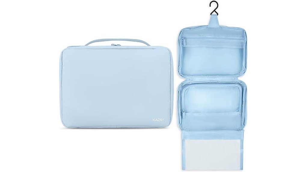 Best Hanging Toiletry Bags with Detachable Liquids Pouches 3 water resistant kazay hanging bag