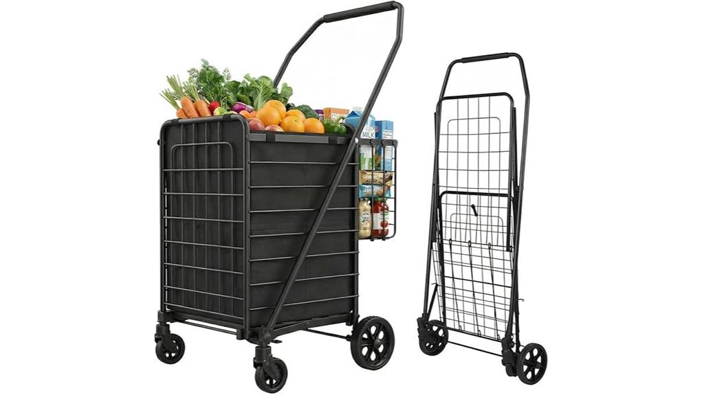 Packable Shopping Carts for City Markets Make Hauling a Breeze 4 waterproof 132 lb 360 cart