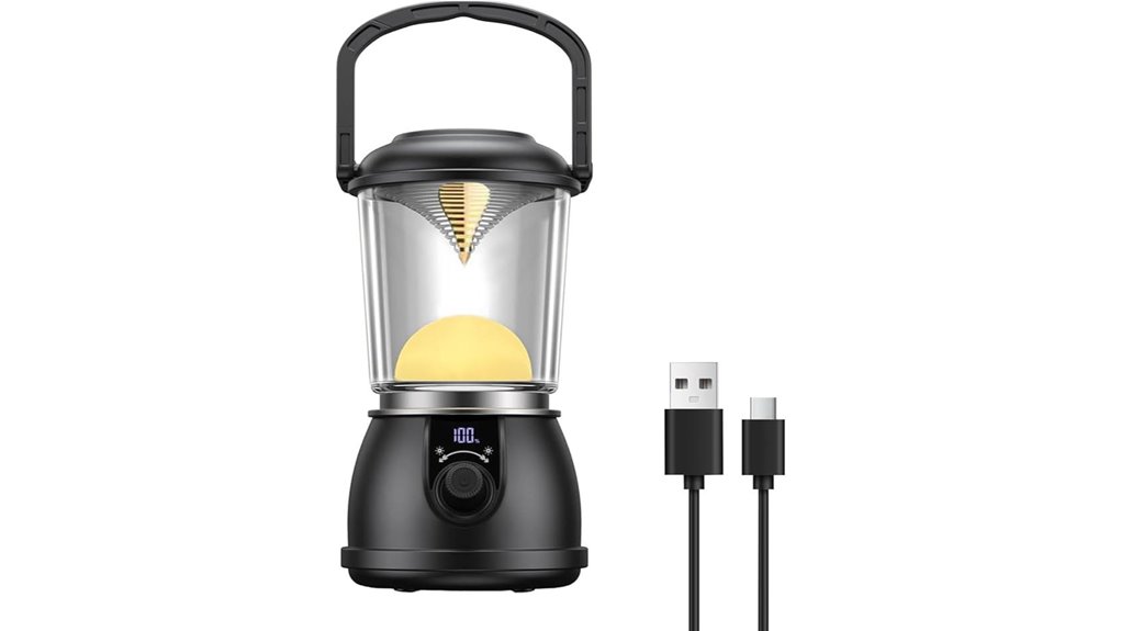 waterproof 300 lumen usb c lantern