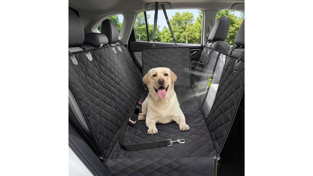 Waterproof Pet Car Seat Covers for Road Trips 4 waterproof 600d dog seat