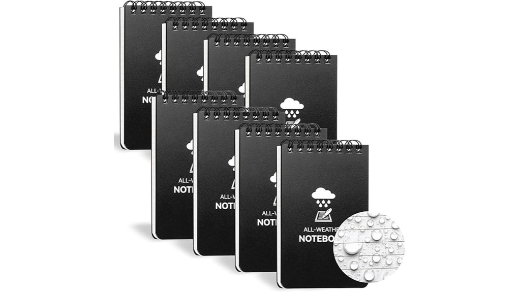 waterproof 8 pack 3x5 notepads