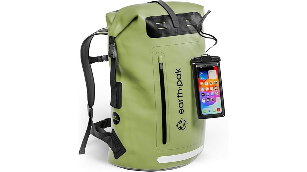 Roll‑Top Travel Backpacks Keep Gear Dry in Rainy Destinations 8 waterproof backpack phone case