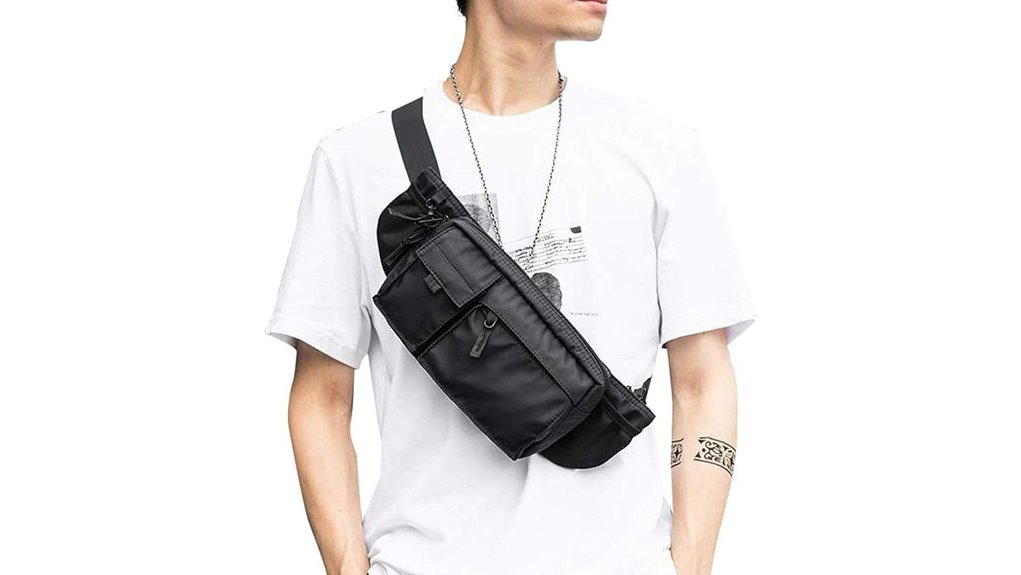 Travel Belt Bags with Water‑Resistant Zippers: CityProof Ready 15 waterproof black adjustable waist