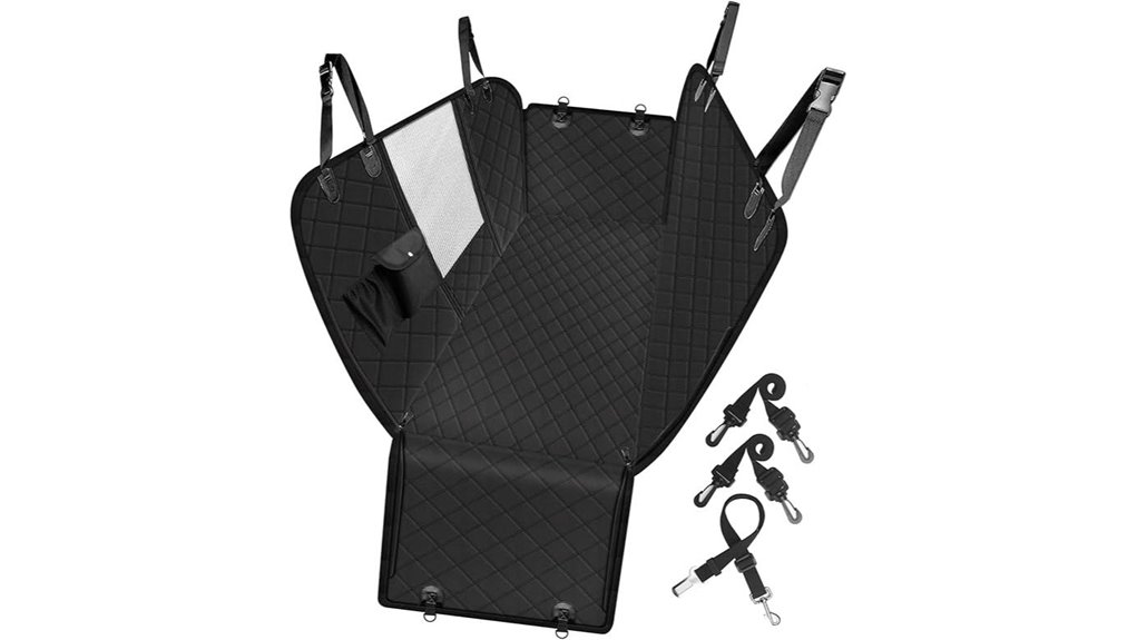 Waterproof Pet Car Seat Covers for Road Trips 12 waterproof dog seat pockets