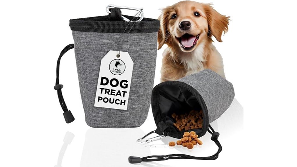 Travel Pet Treat Pouches (Clip‑On, Washable) Keep Snacks Easy 6 waterproof dog treat pouch