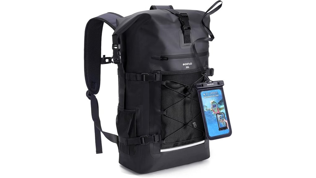 Roll‑Top Travel Backpacks Keep Gear Dry in Rainy Destinations 6 waterproof ecohub 30l backpack