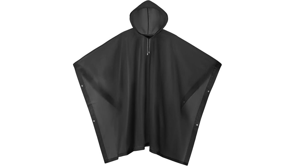 Reusable Packable Ponchos That Keep You Dry Anywhere 6 waterproof eva hooded poncho