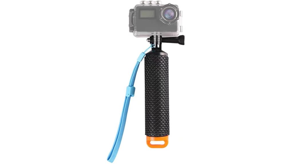 waterproof floating orange gopro