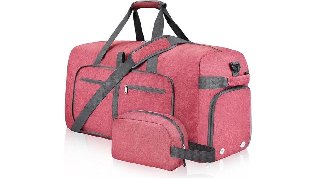 Best Foldable Travel Duffels With End Shoe Pockets 9 waterproof foldable shoe duffel